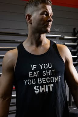 BECOME SHIT TANKTOP - MuscleClub_BK219919b